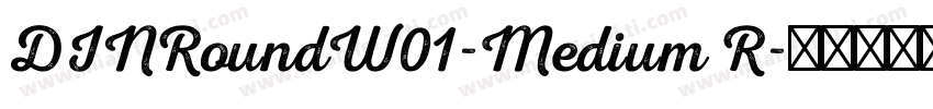 DINRoundW01-Medium R字体转换